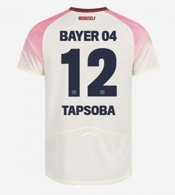 Bayer Leverkusen Edmond Tapsoba #12 Replika Udebanetrøje 2025-26 Kortærmet